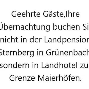 3* Gasthof Landpension Sternberg